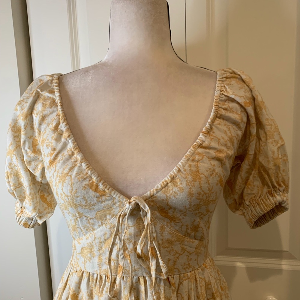 NWT KREWE DU Q Samos Honey Floral Dress - Picture 5 of 8